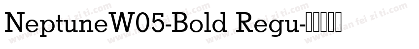 NeptuneW05-Bold Regu字体转换